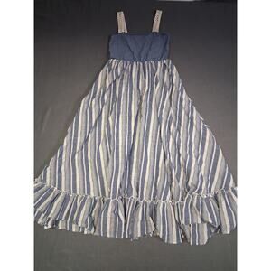 Wren and James Sleeveless Ruffled Maxi Lined Dress Multicolor Girls Size 8